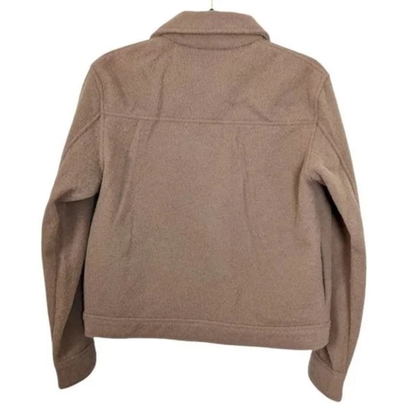 JOIE | Tan Brown Women's Cropped Shirt Jacket Shacket Size XL - Picture 3 of 4